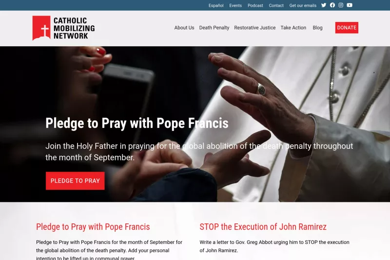 Catholic Mobilizing Network website screenshot.